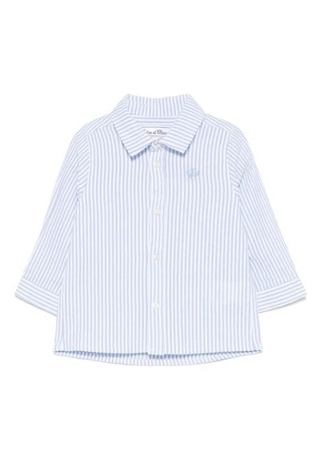 Camicia a Righe Bianca e azzurra Con Logo Monogram TARTINE ET CHOCOLAT | CA1203144